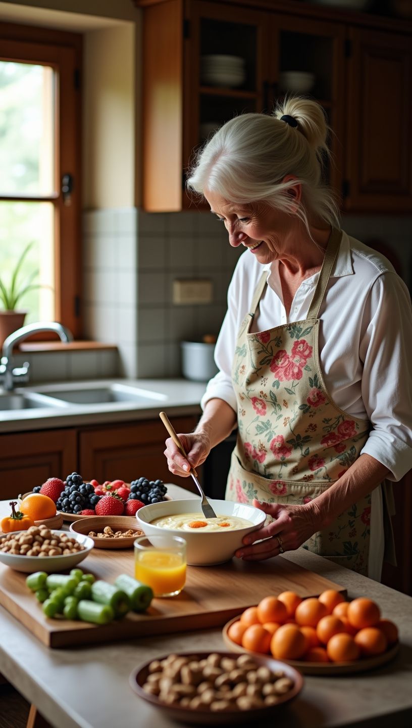 Μπολ με γιαούρτι, κουρκουμά και καρύδια