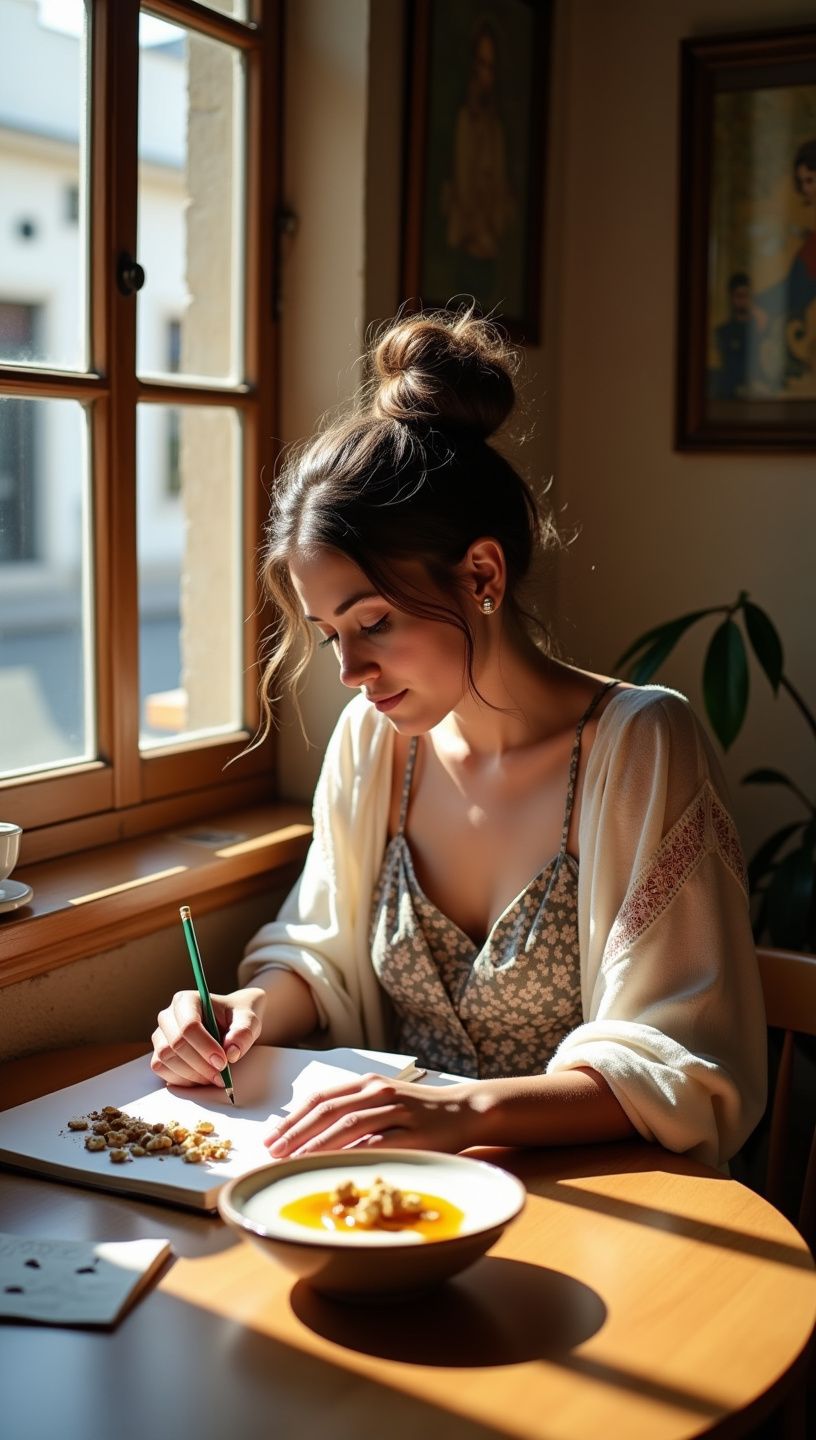 Χρυσό πρωινό με υγιεινές επιλογές και φυσικά υλικά