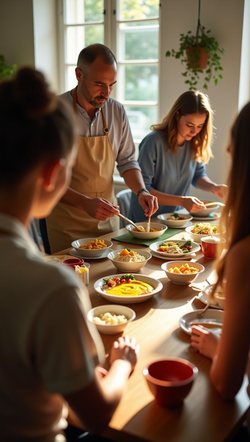 Μπολ με χρυσό γιαούρτι και κομματάκια φρούτων